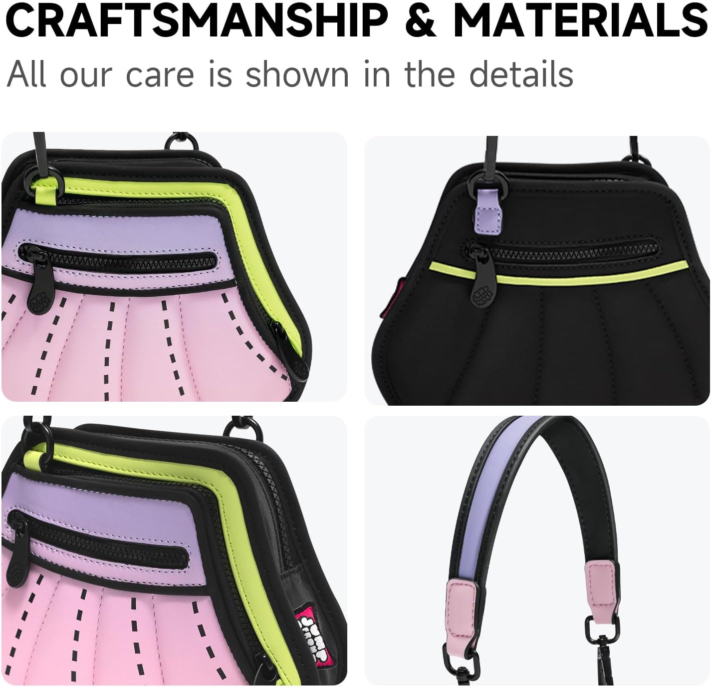 2D Cartoon Crossbody Bag (Venus) - Fun Pop Art, Trendy Cross Body Shoulder Bags for Women, Senior Year, for Daily and Travel - Image 3