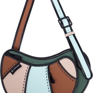 2D Cool Cartoon Tote Bag (Croissant) \u2013 Fun Pop Art Aesthetic, Cute Shoulder Bags for Women