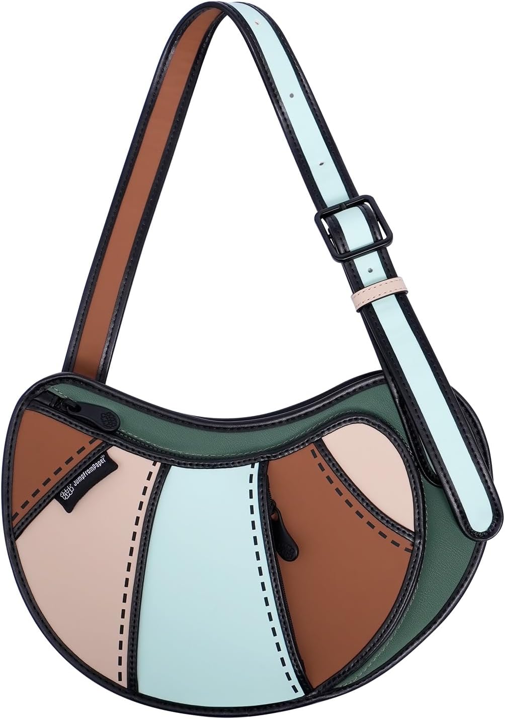 2D Cool Cartoon Tote Bag (Croissant) \u2013 Fun Pop Art Aesthetic, Cute Shoulder Bags for Women