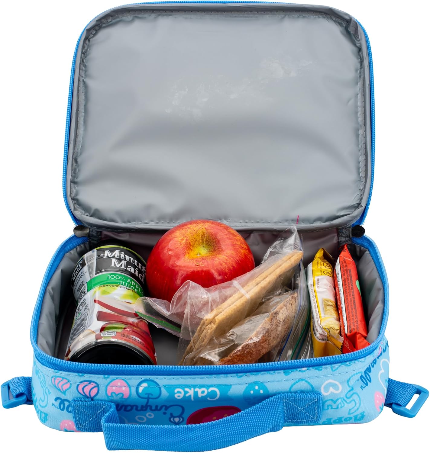 AI ACCESSORY INNOVATIONS Sanrio\u2019s Cinnamoroll 5 Piece Backpack Set, Hello Kitty Kawaii Flip Sequin Girls School Bag with Front Zip Pocket, 2 Side Mesh Pockets, Blue - Image 6