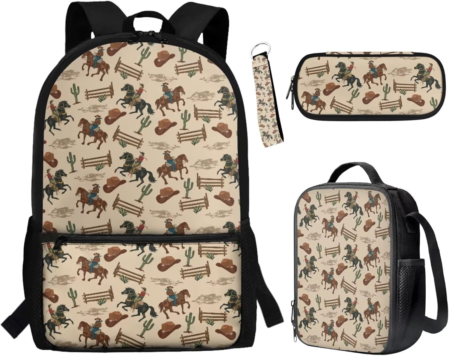 BYCHECAR Axolotl Backpack for Girls 10-12 with Lunchbox Lovely Kids Backpack Portable Lunch Bag Pencil Case Keychain Set Strawberry Pink Daypack Lunch Box Pen Bag Key Chain for Hiking - Image 23