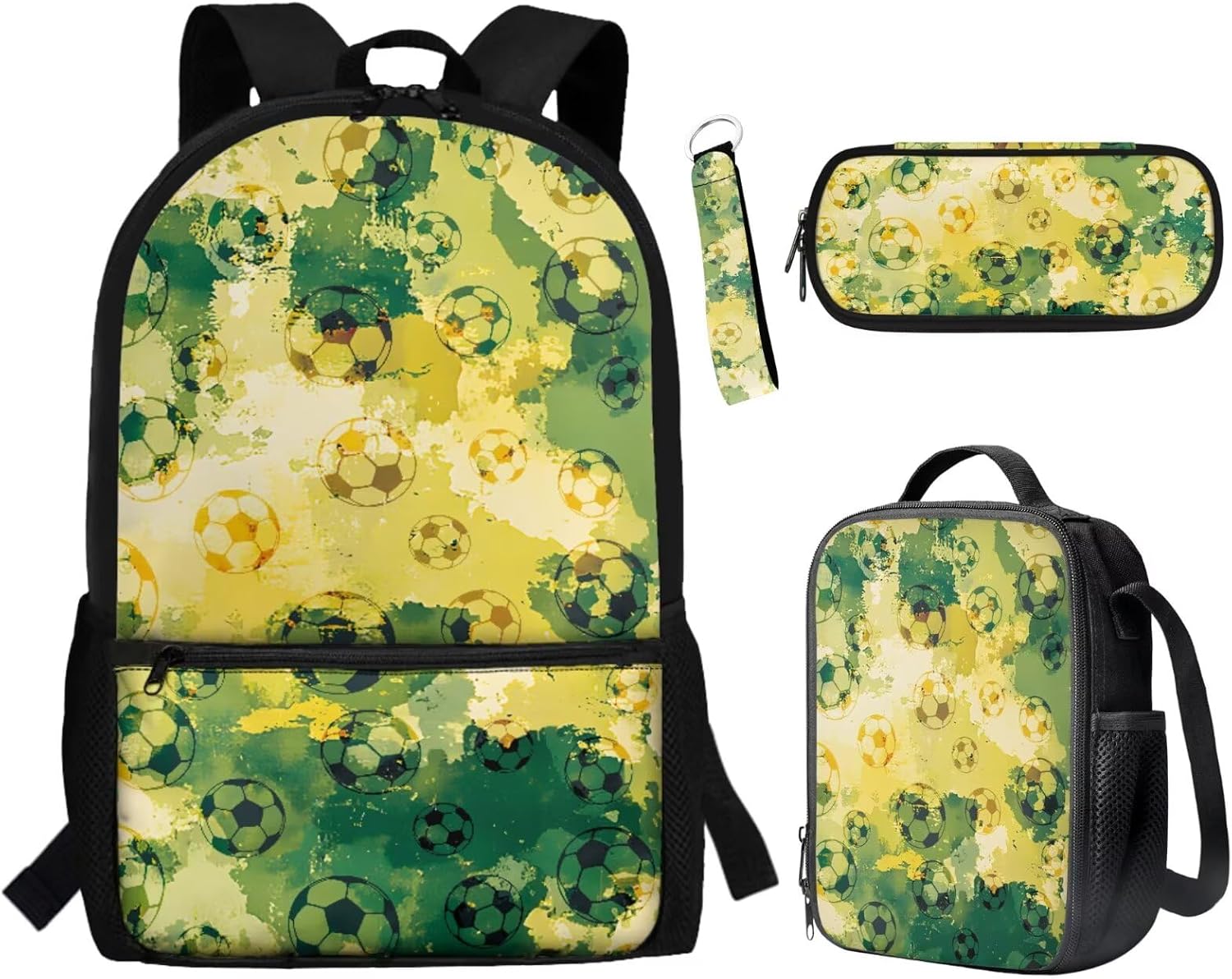 BYCHECAR Axolotl Backpack for Girls 10-12 with Lunchbox Lovely Kids Backpack Portable Lunch Bag Pencil Case Keychain Set Strawberry Pink Daypack Lunch Box Pen Bag Key Chain for Hiking - Image 20