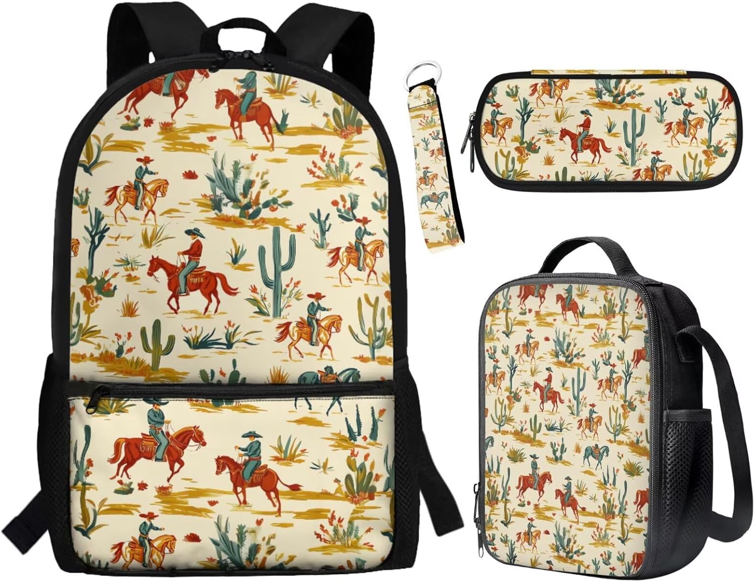 BYCHECAR Axolotl Backpack for Girls 10-12 with Lunchbox Lovely Kids Backpack Portable Lunch Bag Pencil Case Keychain Set Strawberry Pink Daypack Lunch Box Pen Bag Key Chain for Hiking - Image 22