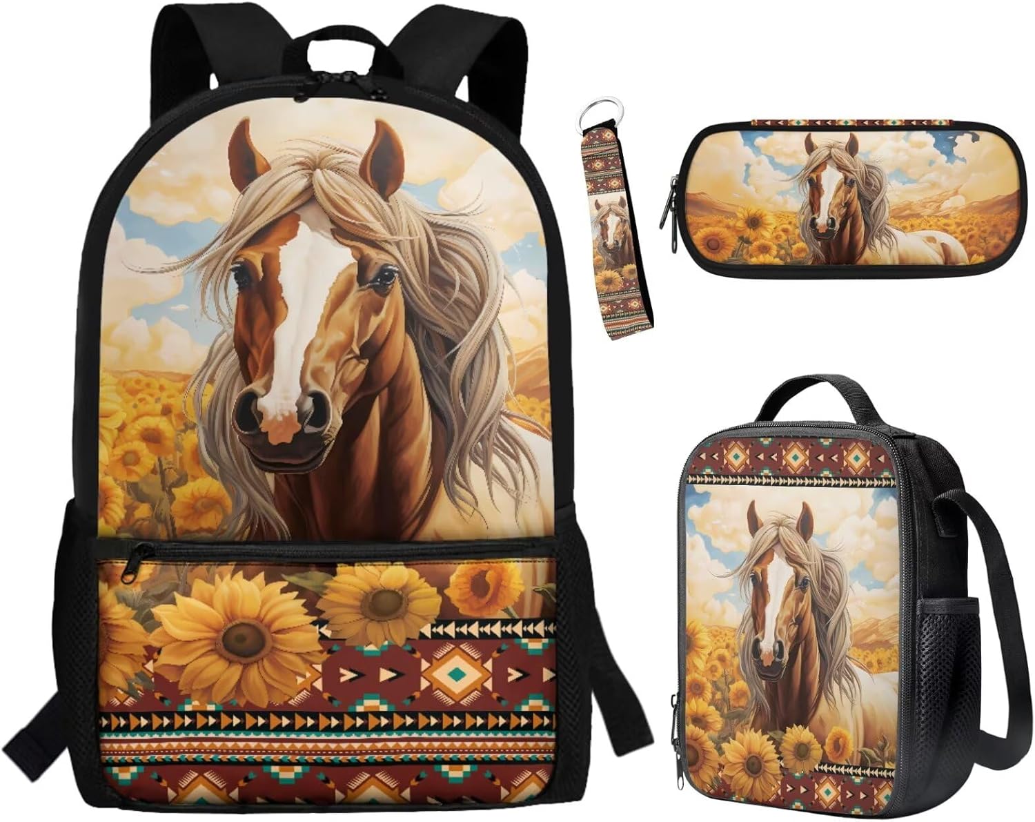 BYCHECAR Axolotl Backpack for Girls 10-12 with Lunchbox Lovely Kids Backpack Portable Lunch Bag Pencil Case Keychain Set Strawberry Pink Daypack Lunch Box Pen Bag Key Chain for Hiking - Image 21