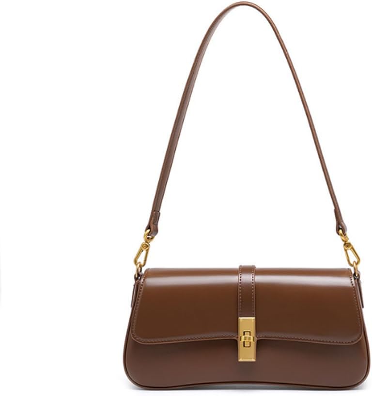 Cowhide armpit women's bag versatile single shoulder crossbody bag size 12 * 5 * 6cm - Image 8