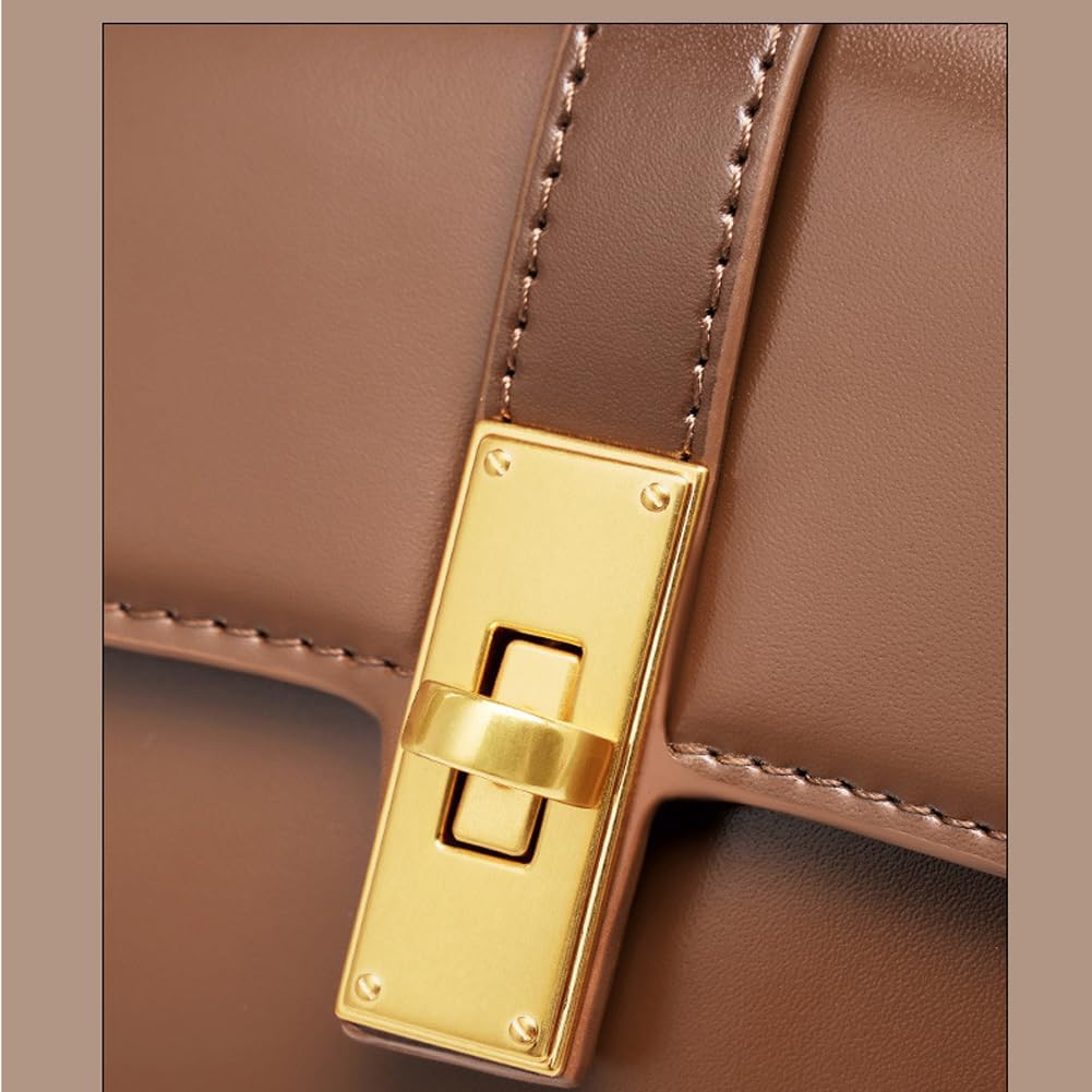 Cowhide armpit women's bag versatile single shoulder crossbody bag size 12 * 5 * 6cm - Image 4