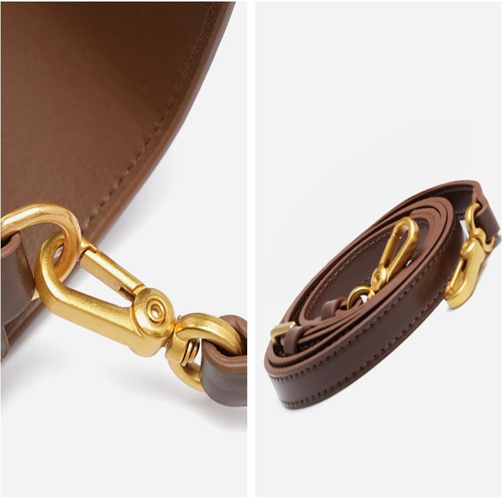 Cowhide armpit women's bag versatile single shoulder crossbody bag size 12 * 5 * 6cm - Image 5