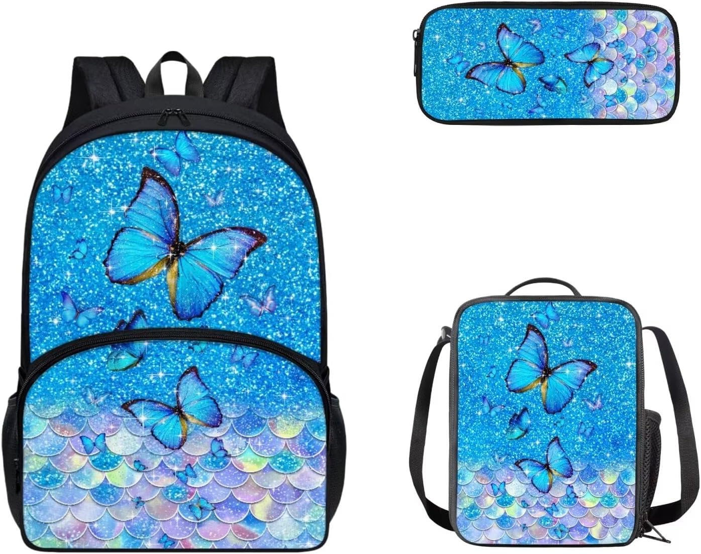 Cozeyat Kawaii Dog School Backpack Girls Set Bookbag with Lunch Bag & Pencil Case Pink Donuts Bookbags Middle Elementary Preschool Kindergarten School Supplies for Kids - Image 16