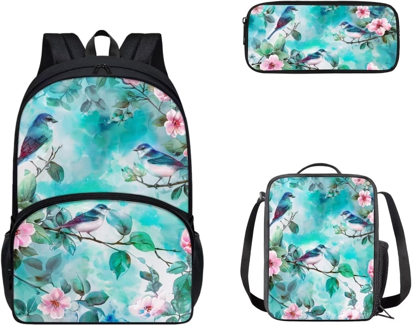 Cozeyat Kawaii Dog School Backpack Girls Set Bookbag with Lunch Bag & Pencil Case Pink Donuts Bookbags Middle Elementary Preschool Kindergarten School Supplies for Kids - Image 35