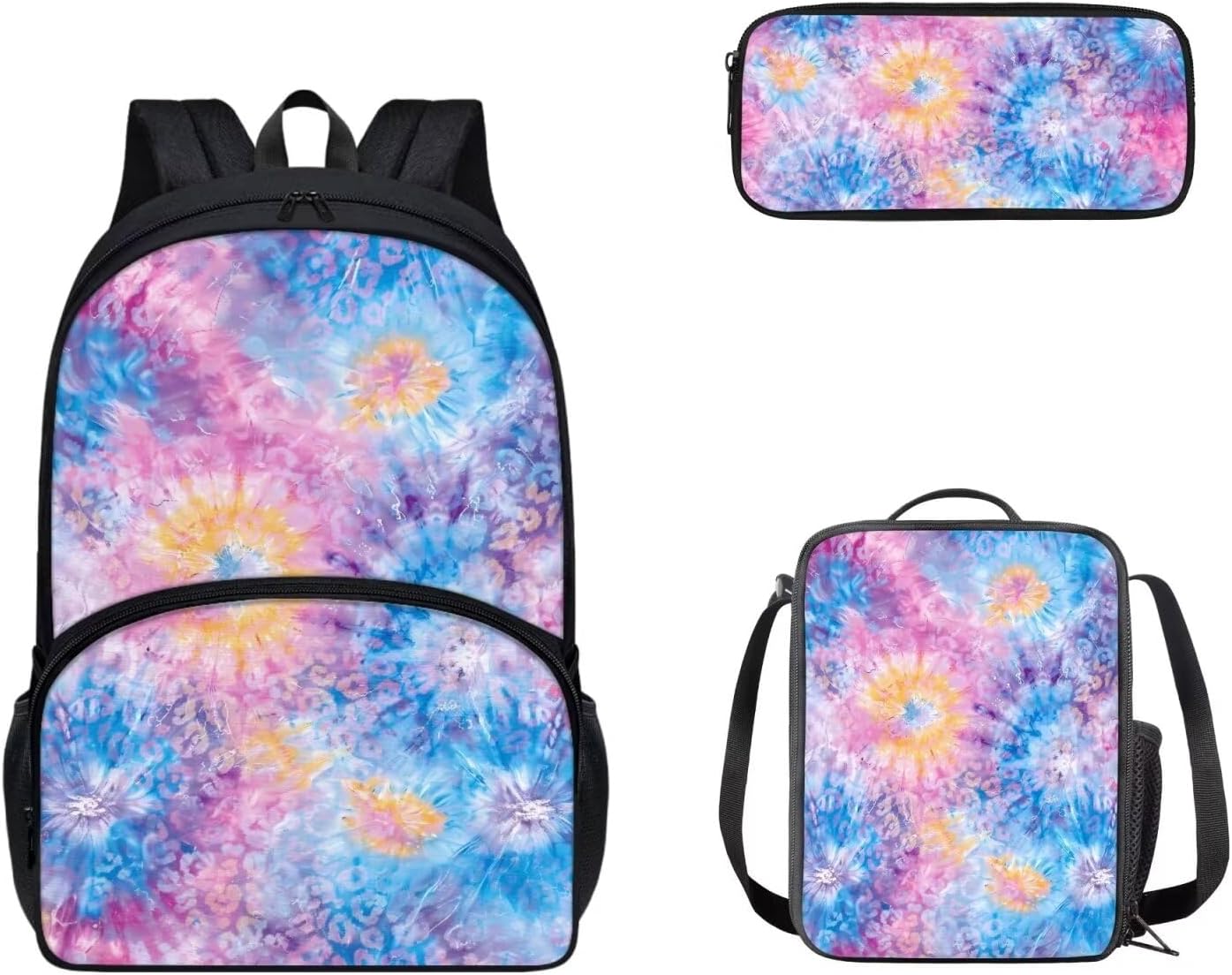 Cozeyat Kawaii Dog School Backpack Girls Set Bookbag with Lunch Bag & Pencil Case Pink Donuts Bookbags Middle Elementary Preschool Kindergarten School Supplies for Kids - Image 31