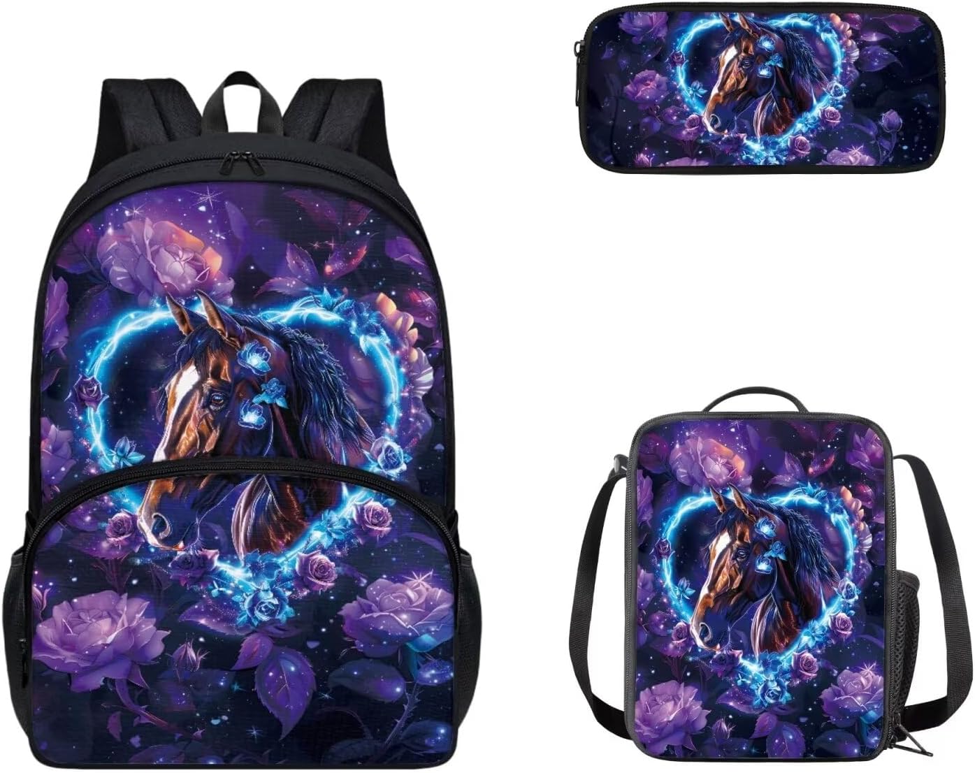 Cozeyat Kawaii Dog School Backpack Girls Set Bookbag with Lunch Bag & Pencil Case Pink Donuts Bookbags Middle Elementary Preschool Kindergarten School Supplies for Kids - Image 10