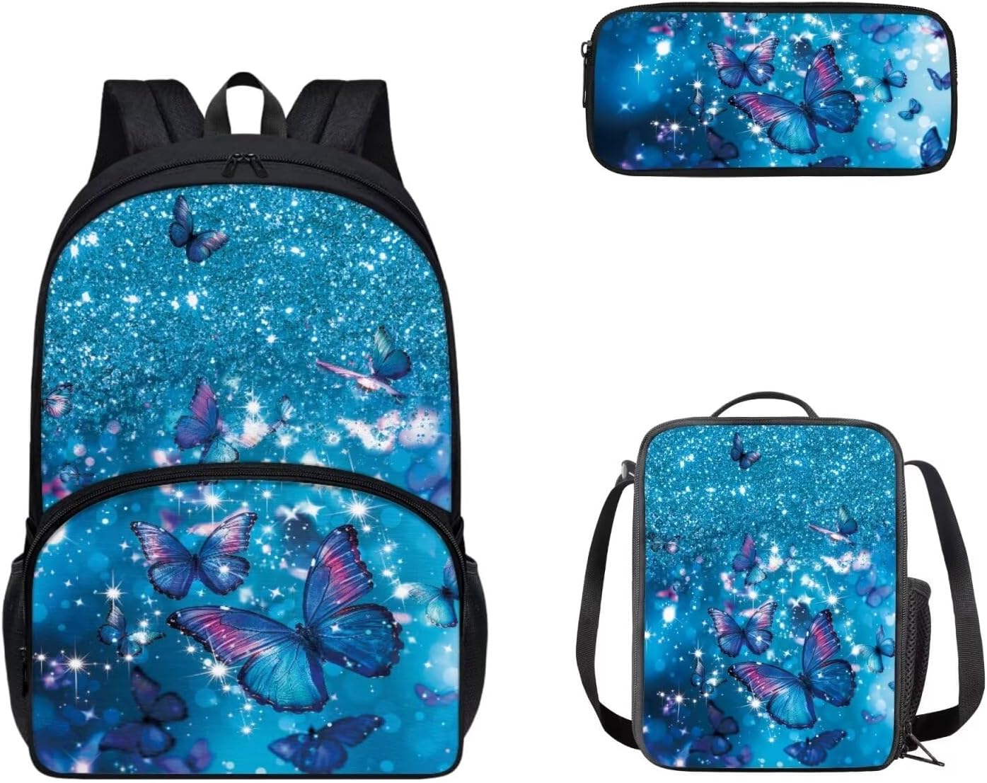 Cozeyat Kawaii Dog School Backpack Girls Set Bookbag with Lunch Bag & Pencil Case Pink Donuts Bookbags Middle Elementary Preschool Kindergarten School Supplies for Kids - Image 37