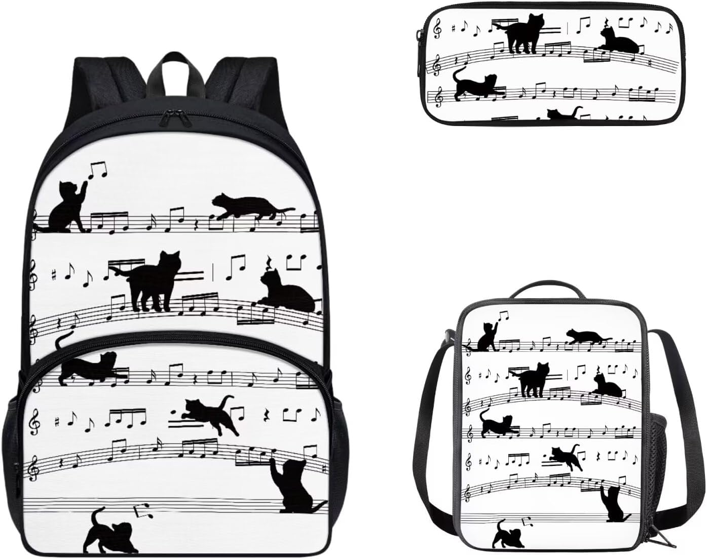 Cozeyat Kawaii Dog School Backpack Girls Set Bookbag with Lunch Bag & Pencil Case Pink Donuts Bookbags Middle Elementary Preschool Kindergarten School Supplies for Kids - Image 17