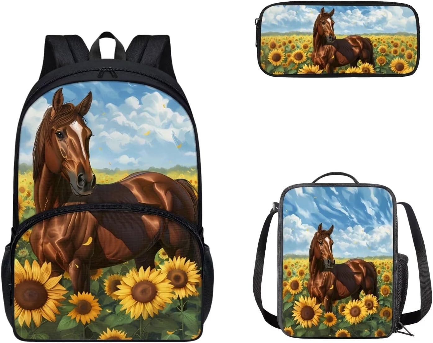 Cozeyat Kawaii Dog School Backpack Girls Set Bookbag with Lunch Bag & Pencil Case Pink Donuts Bookbags Middle Elementary Preschool Kindergarten School Supplies for Kids - Image 40