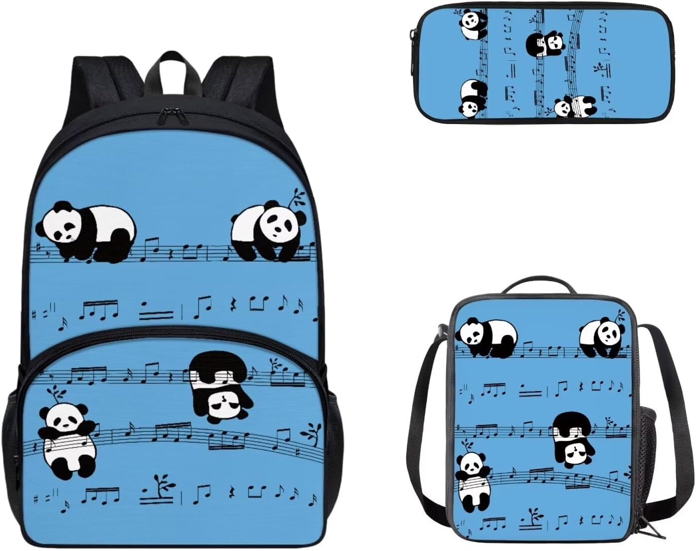 Cozeyat Kawaii Dog School Backpack Girls Set Bookbag with Lunch Bag & Pencil Case Pink Donuts Bookbags Middle Elementary Preschool Kindergarten School Supplies for Kids - Image 32