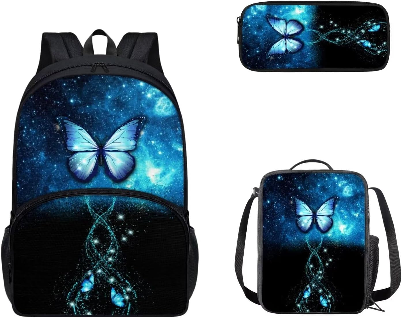 Cozeyat Kawaii Dog School Backpack Girls Set Bookbag with Lunch Bag & Pencil Case Pink Donuts Bookbags Middle Elementary Preschool Kindergarten School Supplies for Kids - Image 33