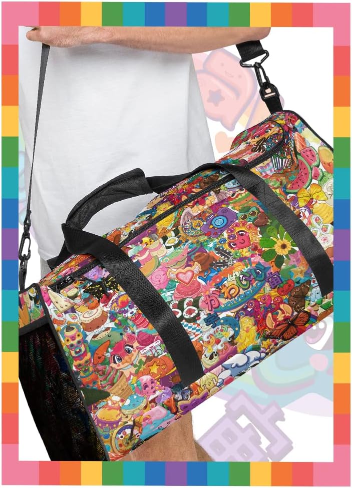 Cute Neoverse Collection Designer Unisex Travel Duffel Bag - Image 3