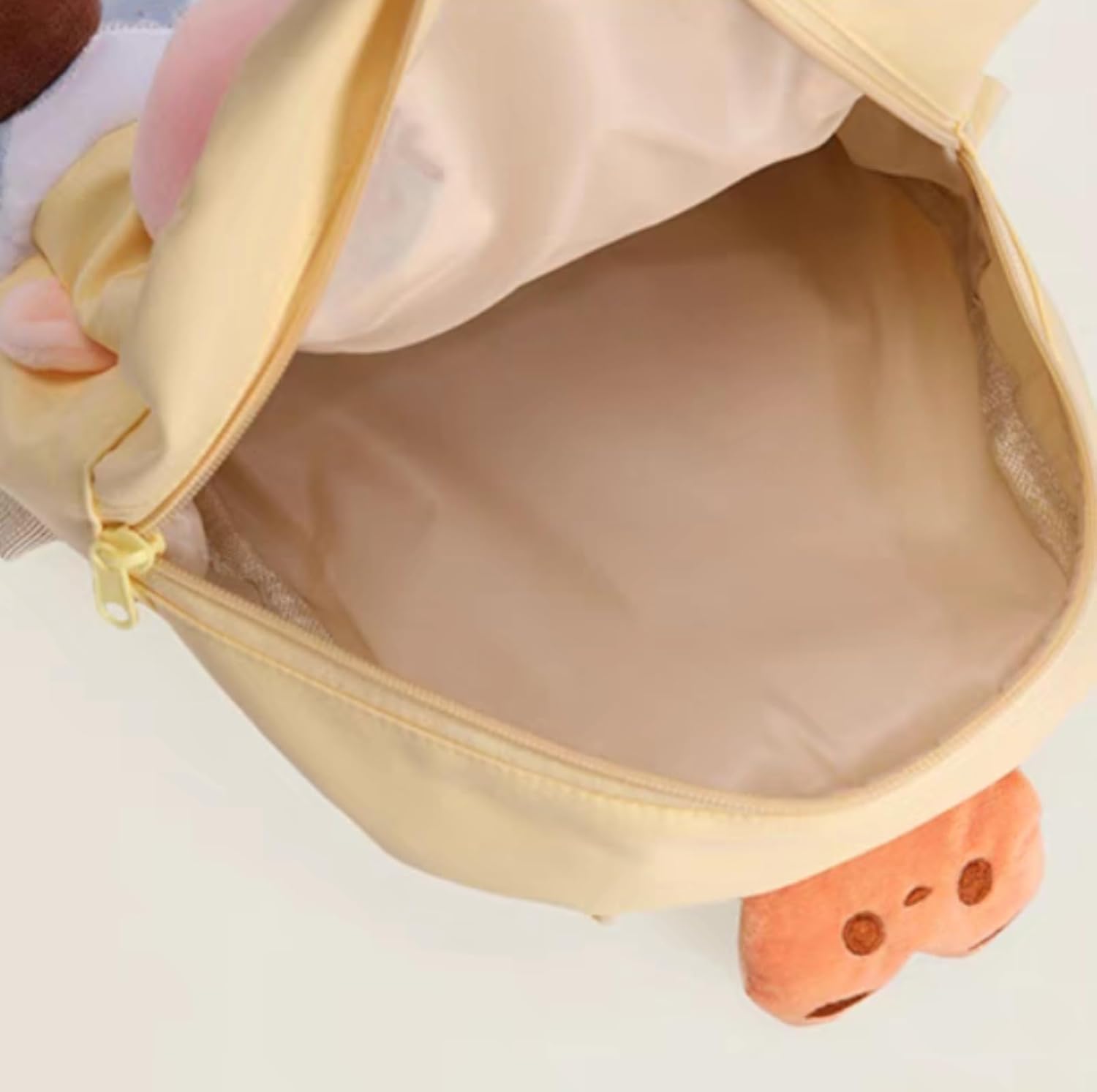 Cute Plush Anime Backpack for Women, Korean Fashion Soft Stuffed Animal Shoulder Bag with Star & Apple Details, Casual Bag for Daily Shopping Travel - Image 7