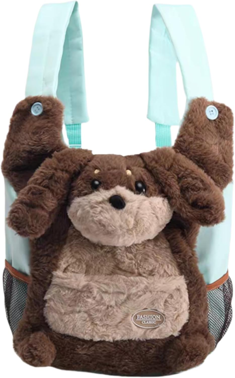 Cute Plush Dog Backpack for Women, Korean Fashion Stuffed Animal Shoulder Bag, Casual Bag for Daily Shopping Travel
