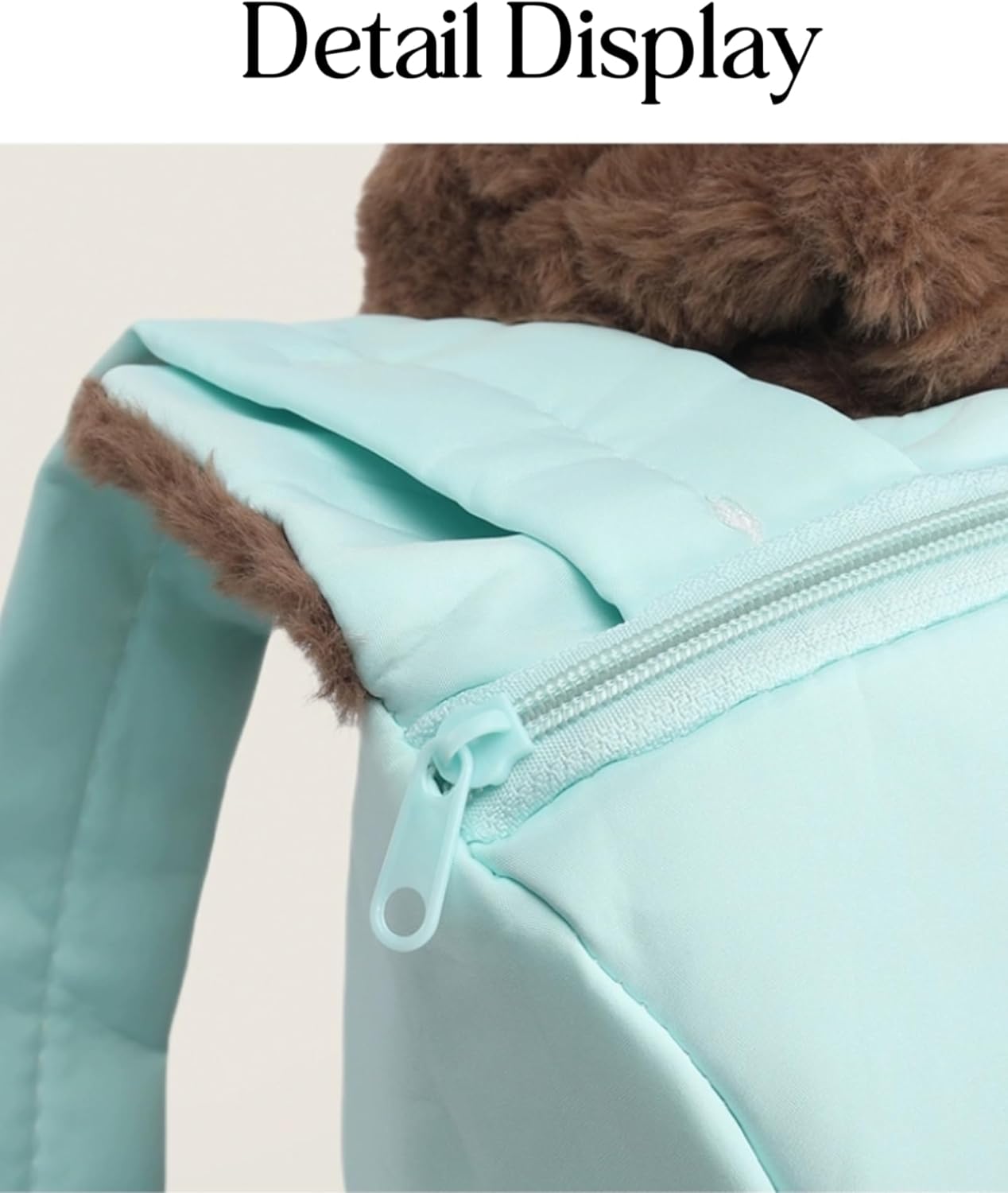 Cute Plush Dog Backpack for Women, Korean Fashion Stuffed Animal Shoulder Bag, Casual Bag for Daily Shopping Travel - Image 8