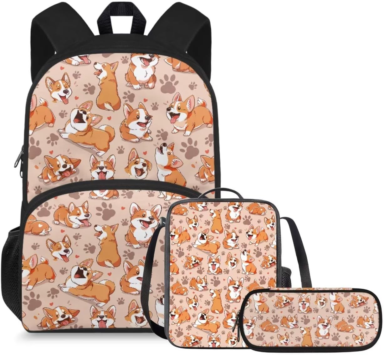 doginthehole Cute Owl Moon Backpack for Girls Kawaii Large Capacity Kids School Bag with Lunch Bag 3 Piece Lightweight Bookbag for Girls 7-8 for Elementary School Casual Travel Book Bags - Image 17