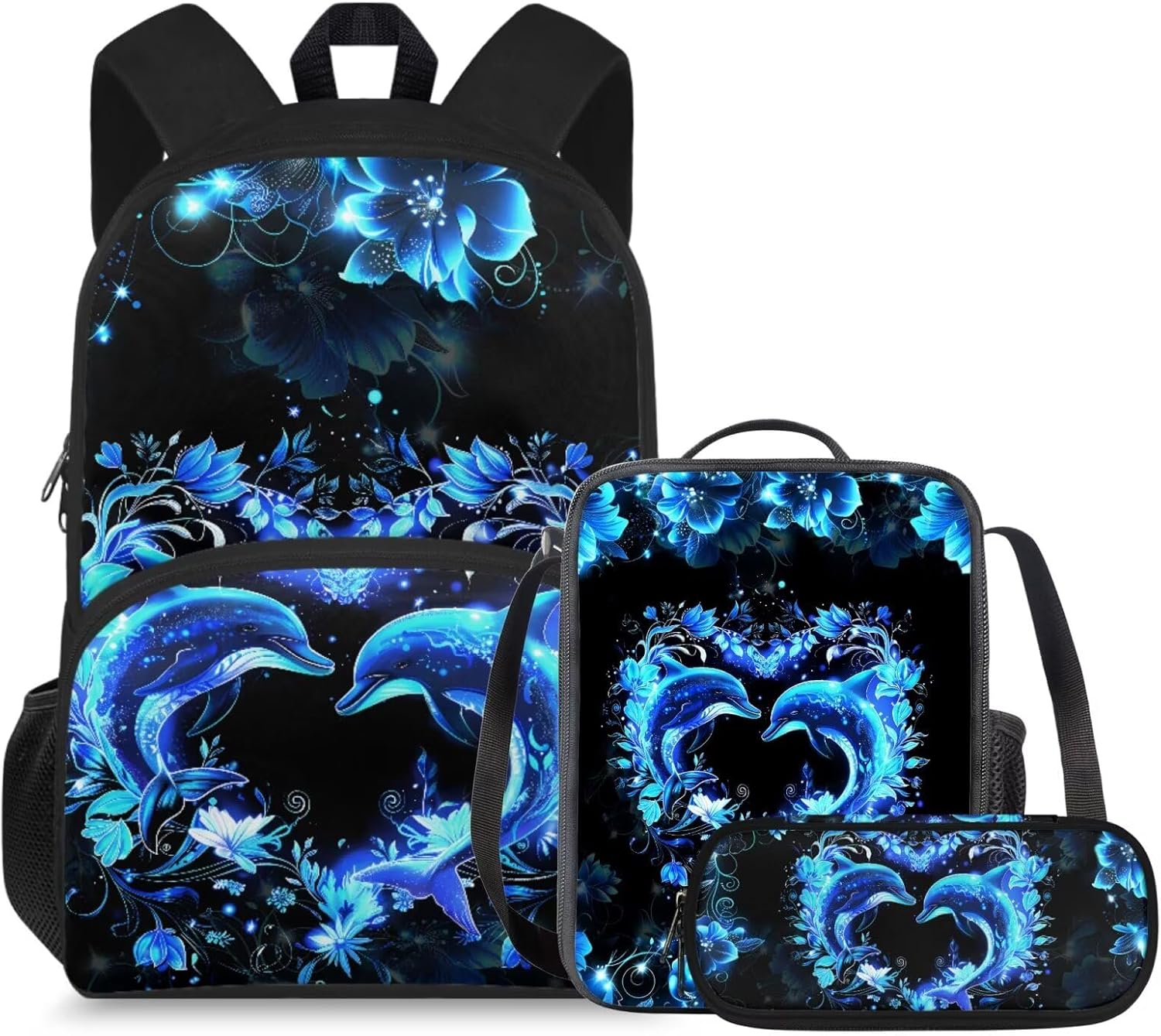 doginthehole Cute Owl Moon Backpack for Girls Kawaii Large Capacity Kids School Bag with Lunch Bag 3 Piece Lightweight Bookbag for Girls 7-8 for Elementary School Casual Travel Book Bags - Image 14