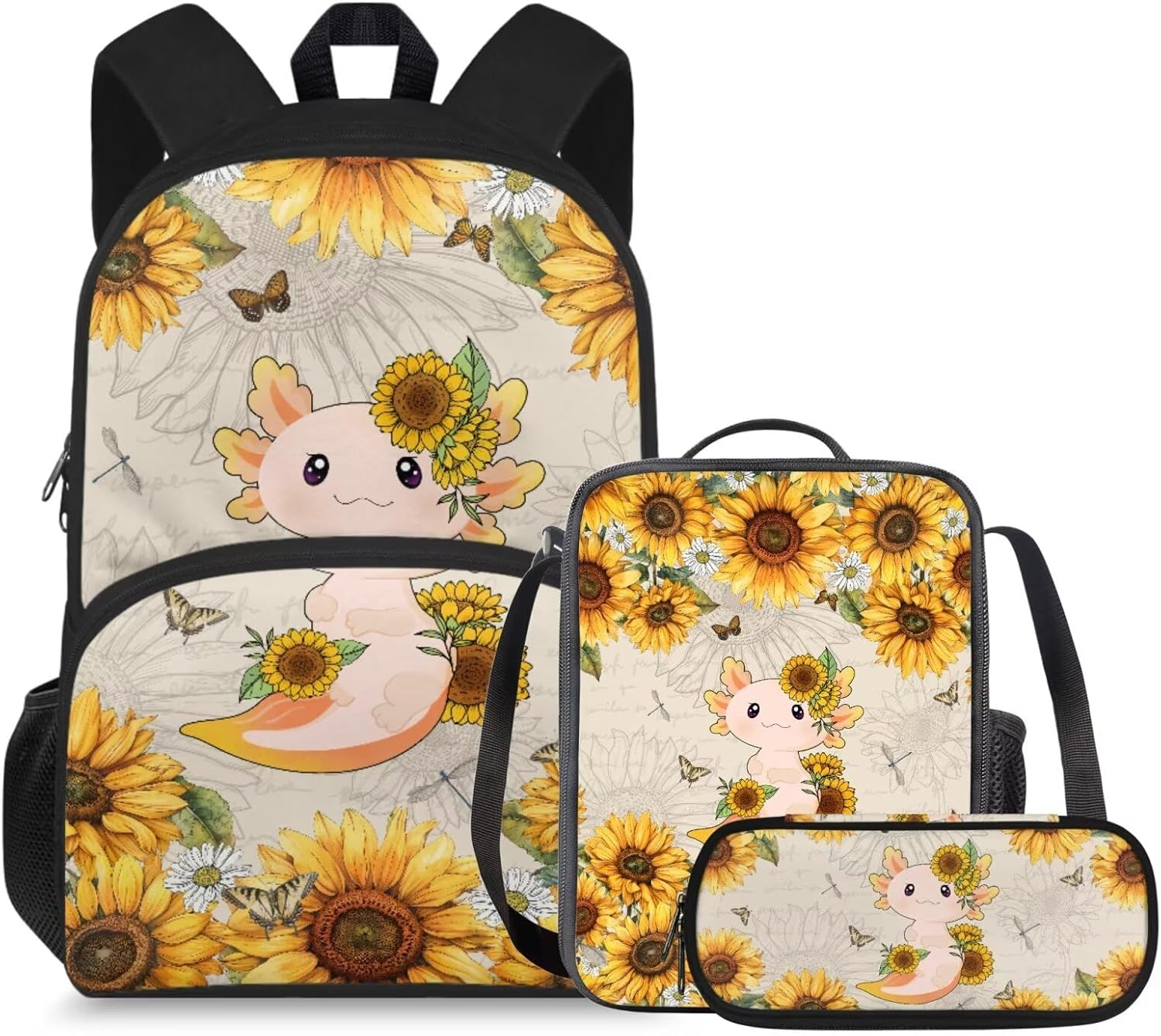 doginthehole Cute Owl Moon Backpack for Girls Kawaii Large Capacity Kids School Bag with Lunch Bag 3 Piece Lightweight Bookbag for Girls 7-8 for Elementary School Casual Travel Book Bags - Image 15