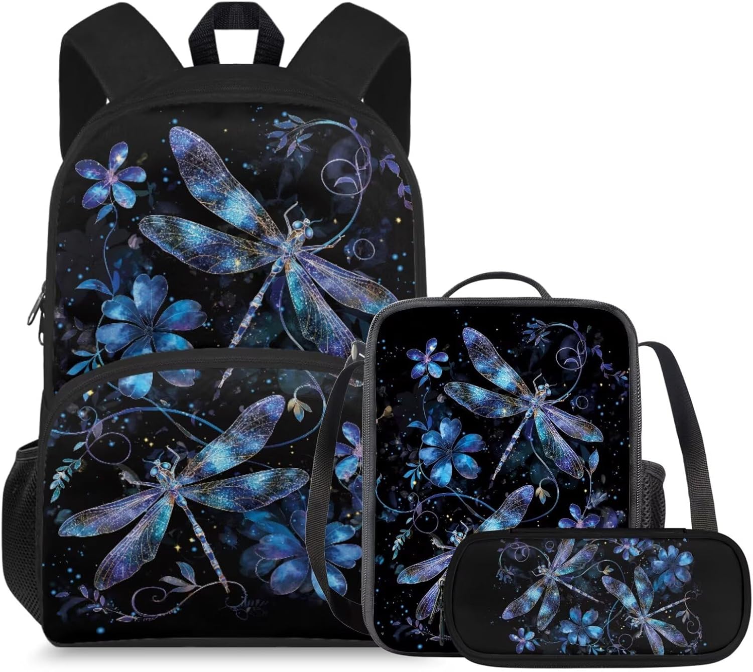 doginthehole Cute Owl Moon Backpack for Girls Kawaii Large Capacity Kids School Bag with Lunch Bag 3 Piece Lightweight Bookbag for Girls 7-8 for Elementary School Casual Travel Book Bags - Image 22