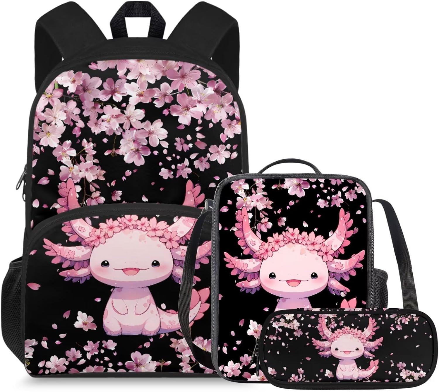 doginthehole Cute Owl Moon Backpack for Girls Kawaii Large Capacity Kids School Bag with Lunch Bag 3 Piece Lightweight Bookbag for Girls 7-8 for Elementary School Casual Travel Book Bags - Image 33