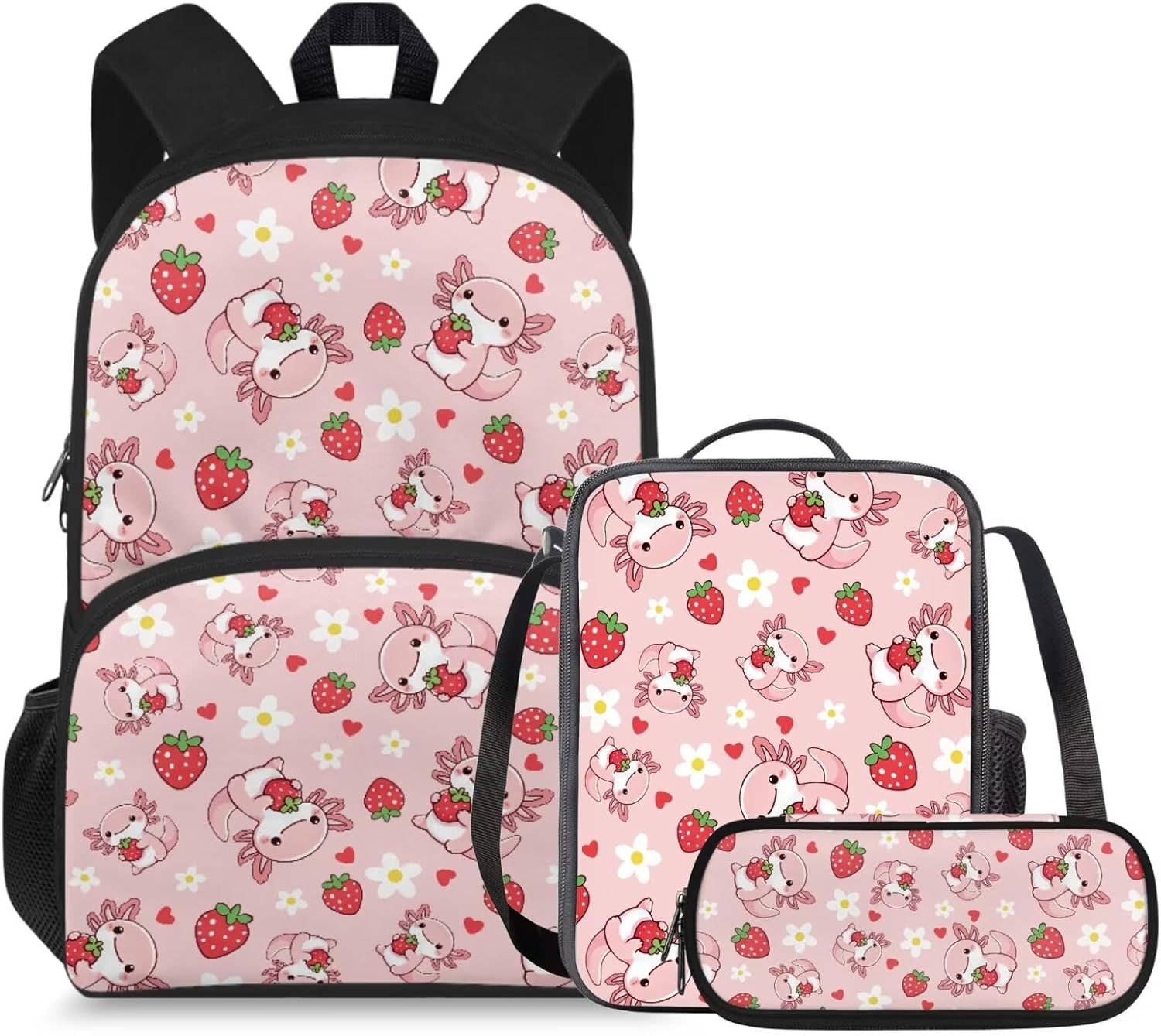 doginthehole Cute Owl Moon Backpack for Girls Kawaii Large Capacity Kids School Bag with Lunch Bag 3 Piece Lightweight Bookbag for Girls 7-8 for Elementary School Casual Travel Book Bags - Image 30