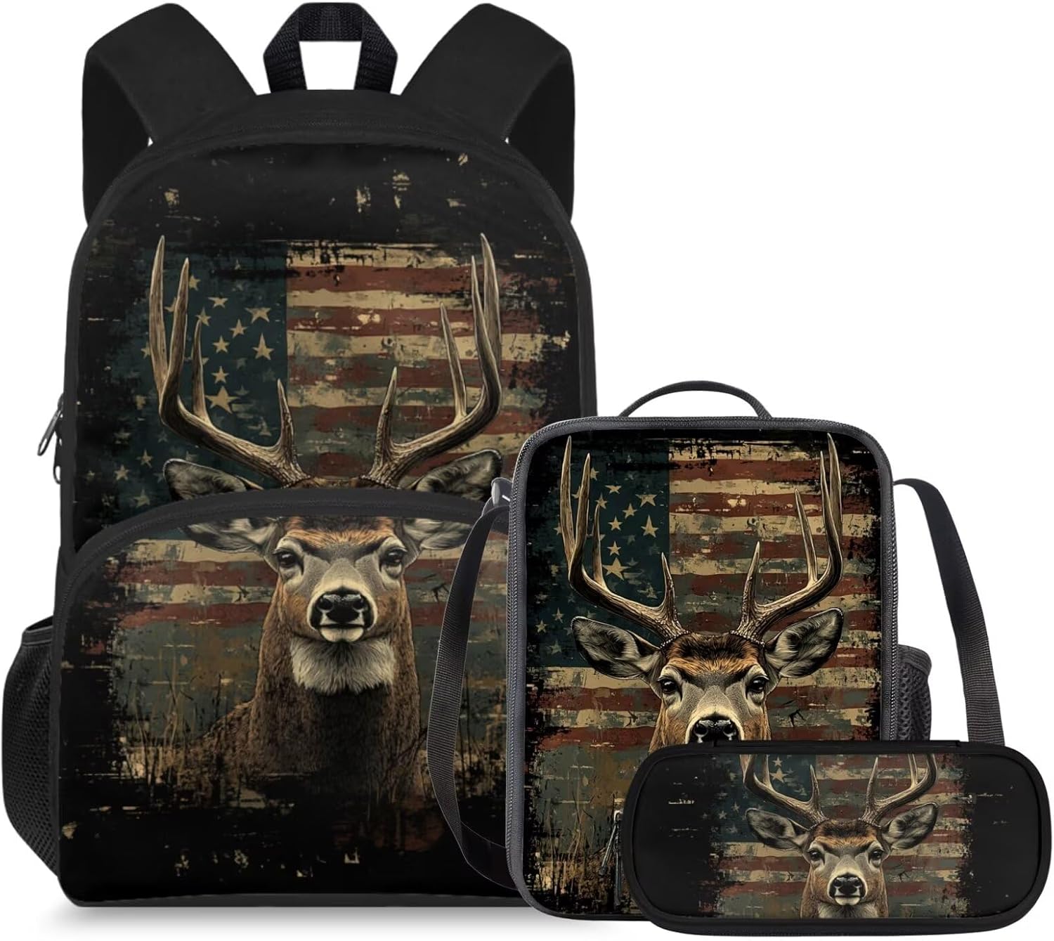 doginthehole Cute Owl Moon Backpack for Girls Kawaii Large Capacity Kids School Bag with Lunch Bag 3 Piece Lightweight Bookbag for Girls 7-8 for Elementary School Casual Travel Book Bags - Image 11