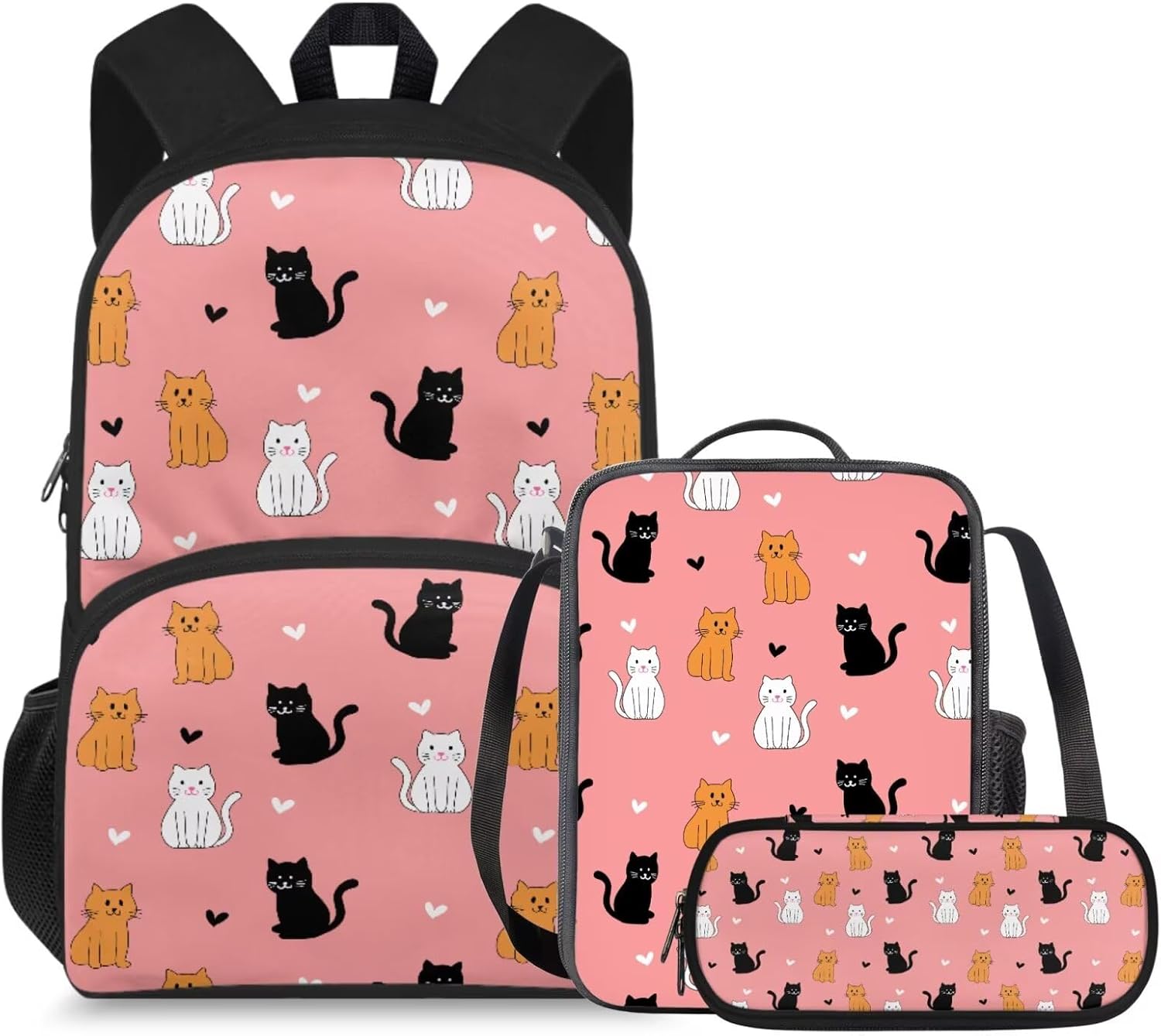 doginthehole Cute Owl Moon Backpack for Girls Kawaii Large Capacity Kids School Bag with Lunch Bag 3 Piece Lightweight Bookbag for Girls 7-8 for Elementary School Casual Travel Book Bags - Image 36