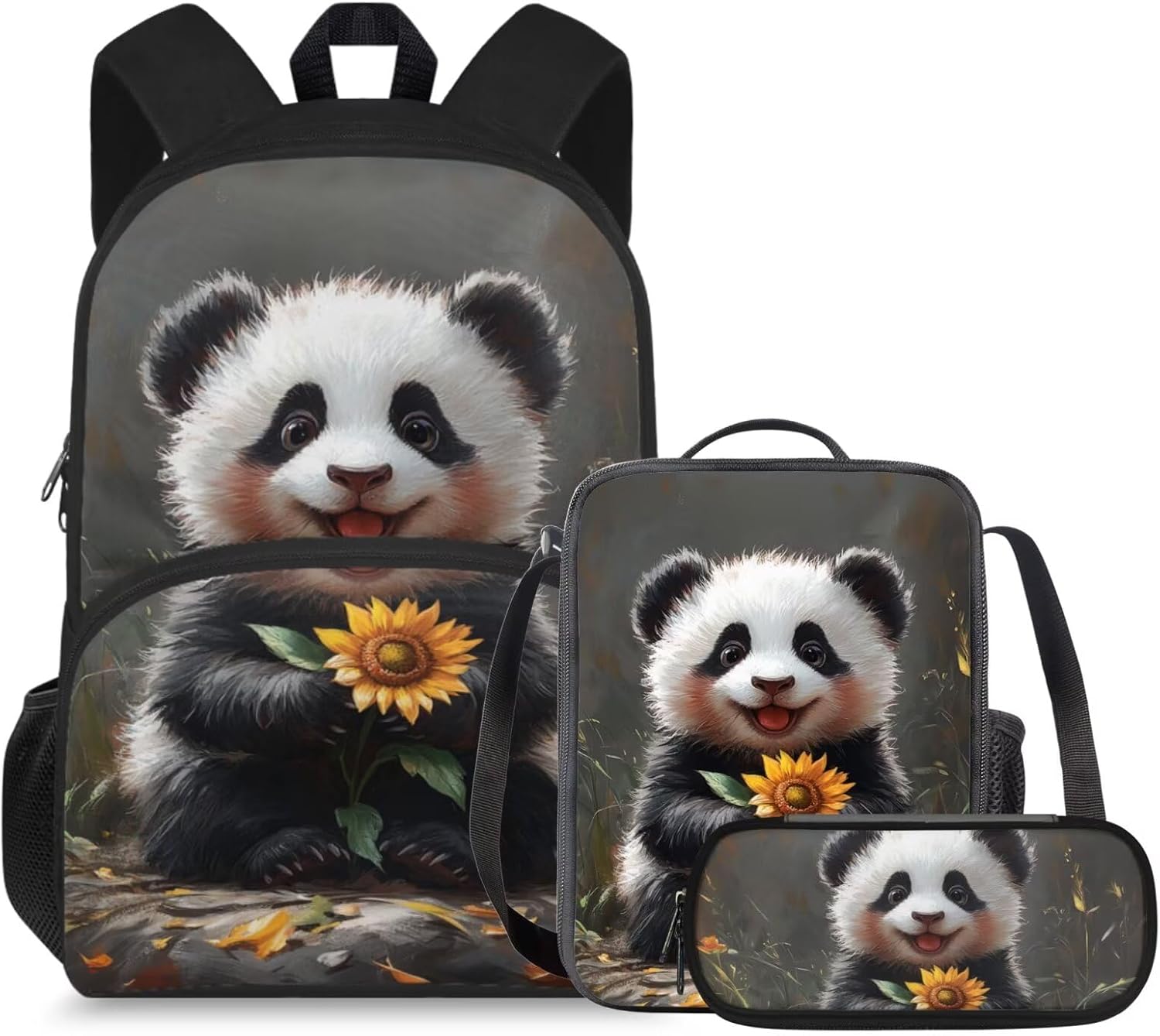 doginthehole Cute Owl Moon Backpack for Girls Kawaii Large Capacity Kids School Bag with Lunch Bag 3 Piece Lightweight Bookbag for Girls 7-8 for Elementary School Casual Travel Book Bags - Image 23