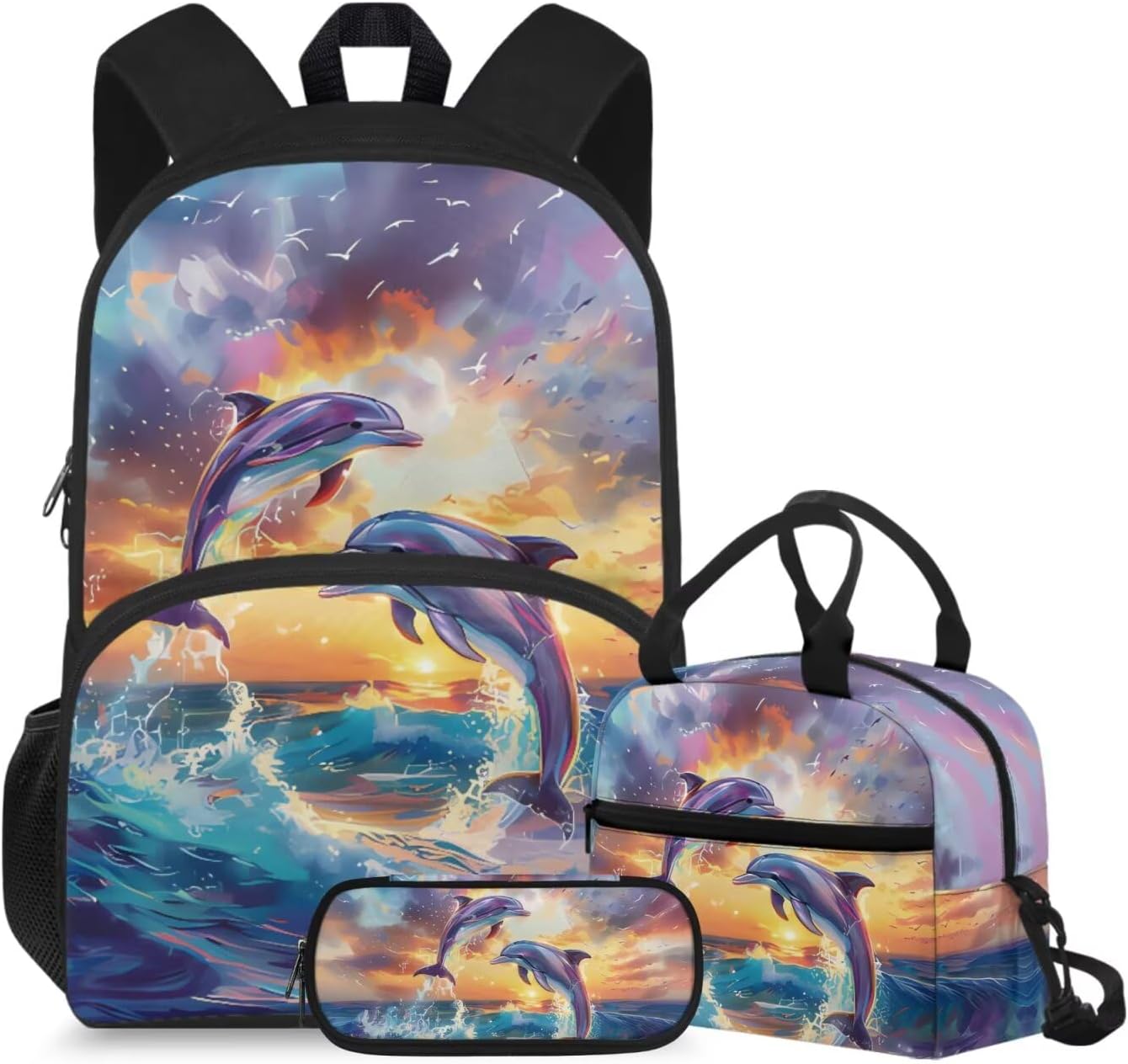 doginthehole Cute Puppy Backpack for Kids Kawaii Dachshund Bookbag for Girls with Lunch Box 3 Piece Lightweight Girls School Backpacks Ages 6-8 for Preschool Elementary School Kids Canvas Bags - Image 12