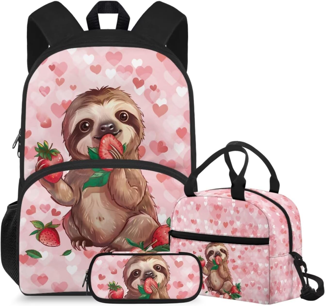 doginthehole Cute Puppy Backpack for Kids Kawaii Dachshund Bookbag for Girls with Lunch Box 3 Piece Lightweight Girls School Backpacks Ages 6-8 for Preschool Elementary School Kids Canvas Bags - Image 9