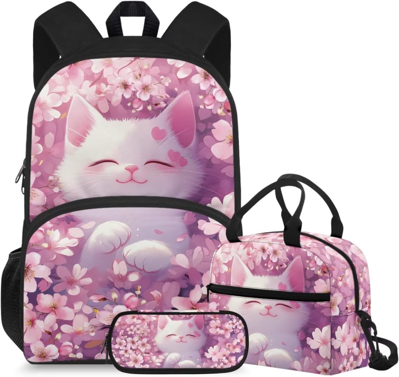 doginthehole Cute Puppy Backpack for Kids Kawaii Dachshund Bookbag for Girls with Lunch Box 3 Piece Lightweight Girls School Backpacks Ages 6-8 for Preschool Elementary School Kids Canvas Bags - Image 31