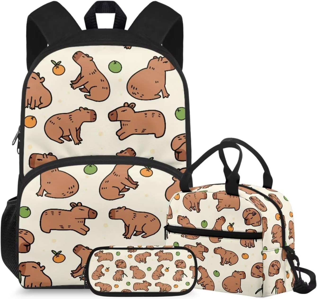 doginthehole Cute Puppy Backpack for Kids Kawaii Dachshund Bookbag for Girls with Lunch Box 3 Piece Lightweight Girls School Backpacks Ages 6-8 for Preschool Elementary School Kids Canvas Bags - Image 14