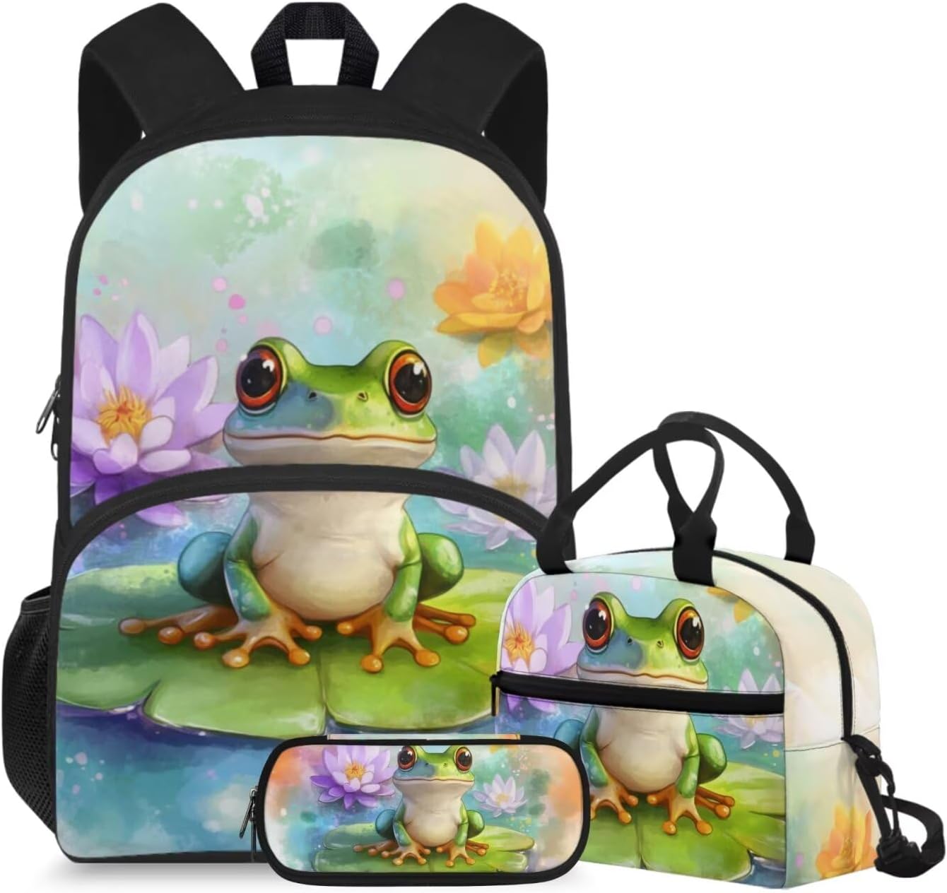 doginthehole Cute Puppy Backpack for Kids Kawaii Dachshund Bookbag for Girls with Lunch Box 3 Piece Lightweight Girls School Backpacks Ages 6-8 for Preschool Elementary School Kids Canvas Bags - Image 11