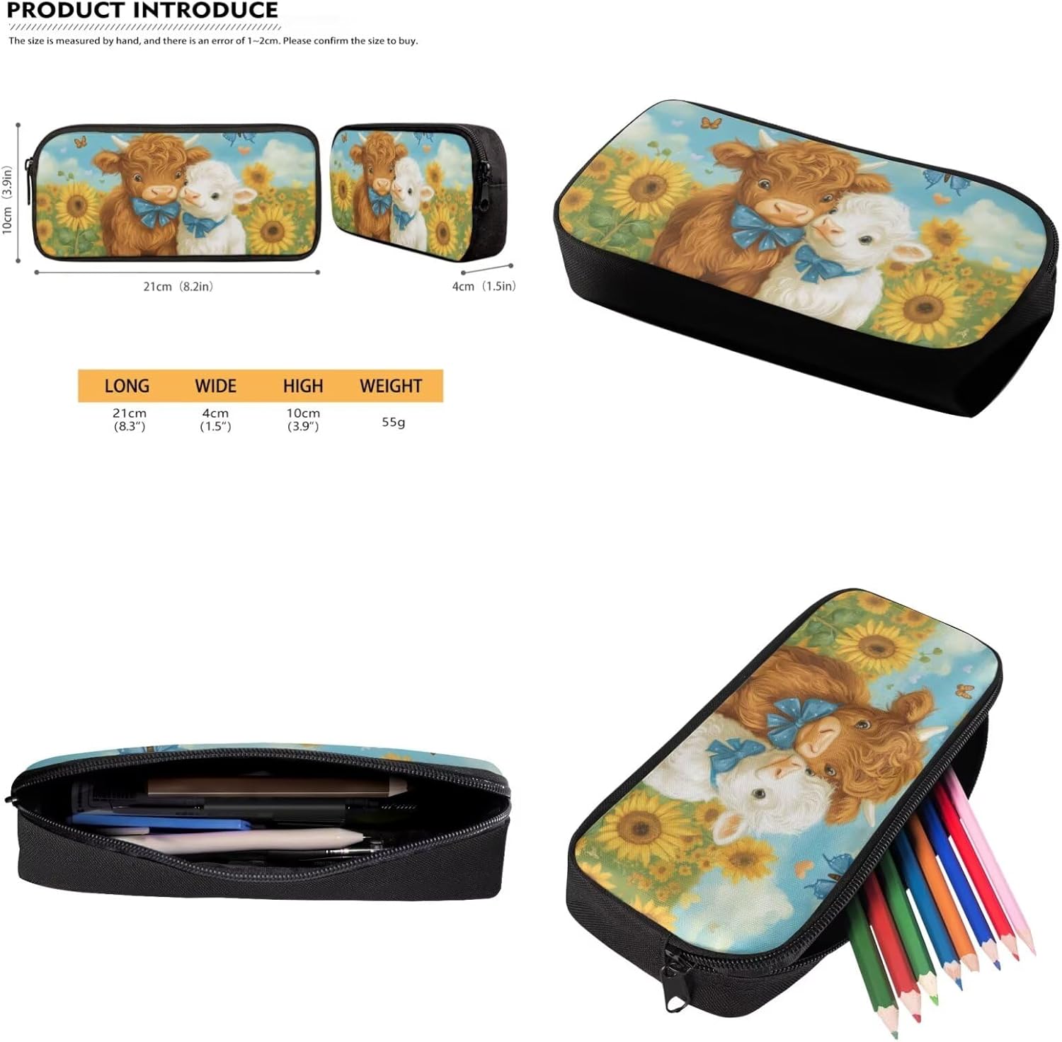 doginthehole Cute Yak Lambie School Backpack for Girls Kawaii Girls School Bag and Lunch Box 4-in-1 Lightweight Book Bags for Girls 8-12 for Preschool Elementary School Kids Bookbag Keychains - Image 5