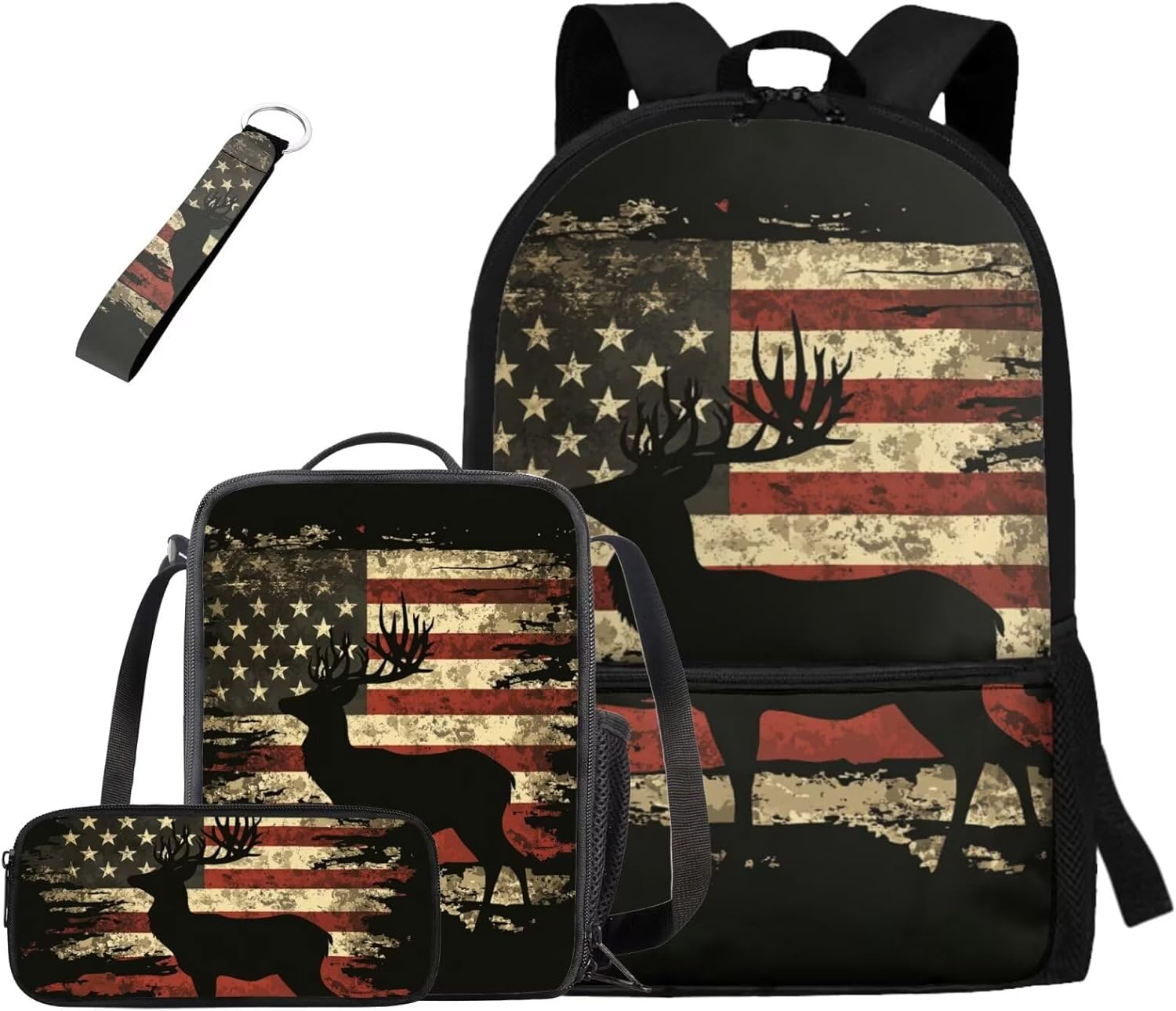 doginthehole Cute Yak Lambie School Backpack for Girls Kawaii Girls School Bag and Lunch Box 4-in-1 Lightweight Book Bags for Girls 8-12 for Preschool Elementary School Kids Bookbag Keychains - Image 32