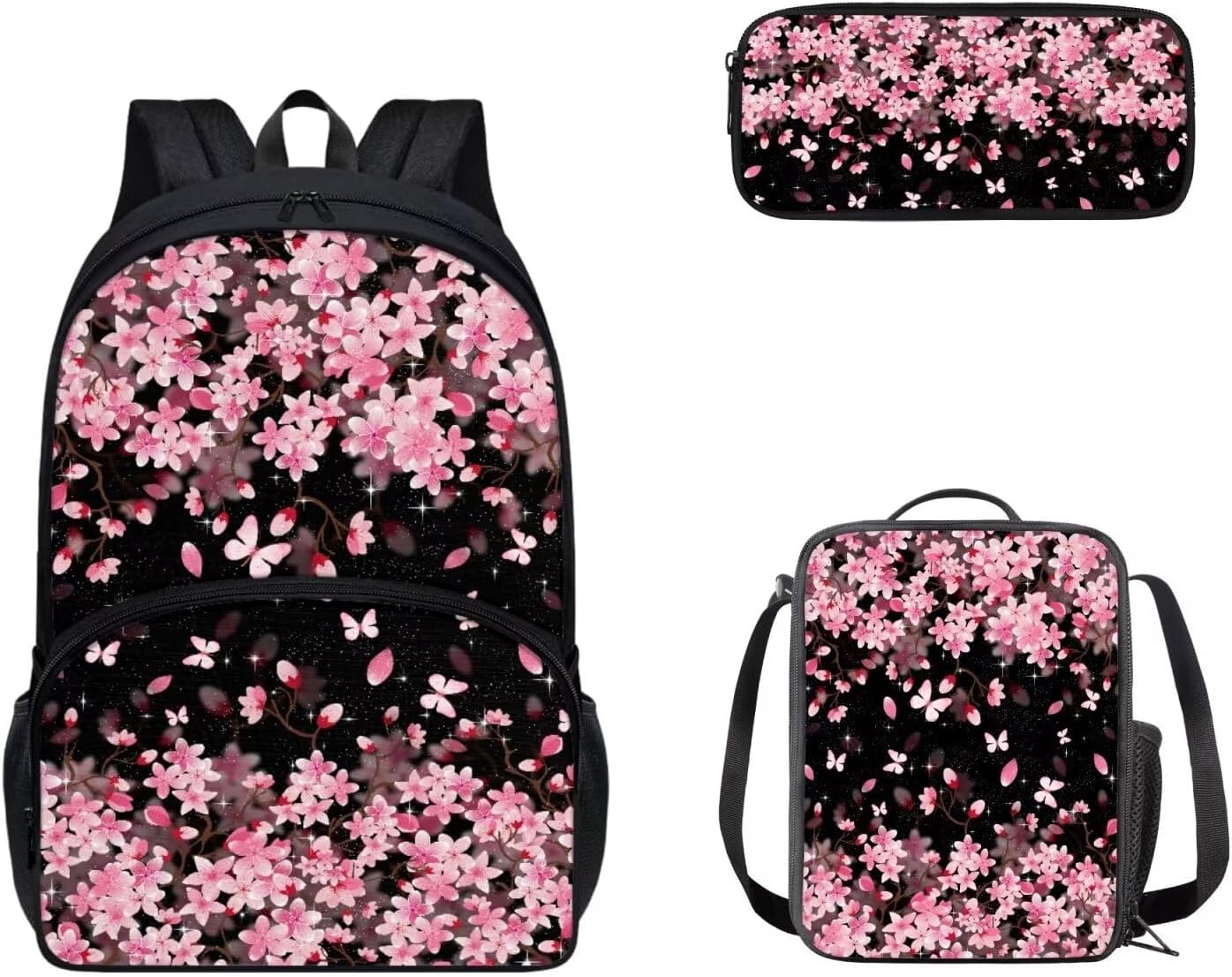 doginthehole Pink Cow Backpack for Girls Kids Cute School Bookbag with Lunch Box and Pencil Pouch Kawaii Schoolbag Students Satchel Daypack Rucksack for Preschool Kindergarten Middle High School - Image 13