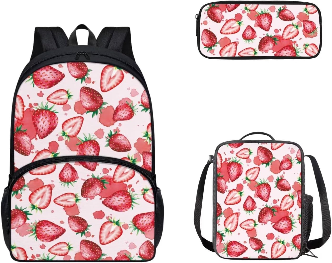 doginthehole Pink Cow Backpack for Girls Kids Cute School Bookbag with Lunch Box and Pencil Pouch Kawaii Schoolbag Students Satchel Daypack Rucksack for Preschool Kindergarten Middle High School - Image 15