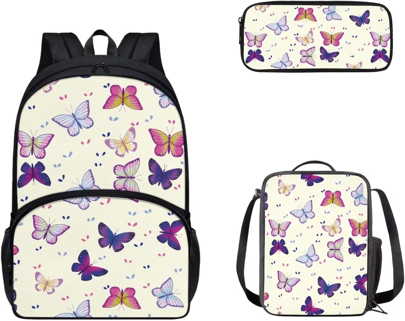 doginthehole Pink Cow Backpack for Girls Kids Cute School Bookbag with Lunch Box and Pencil Pouch Kawaii Schoolbag Students Satchel Daypack Rucksack for Preschool Kindergarten Middle High School - Image 21