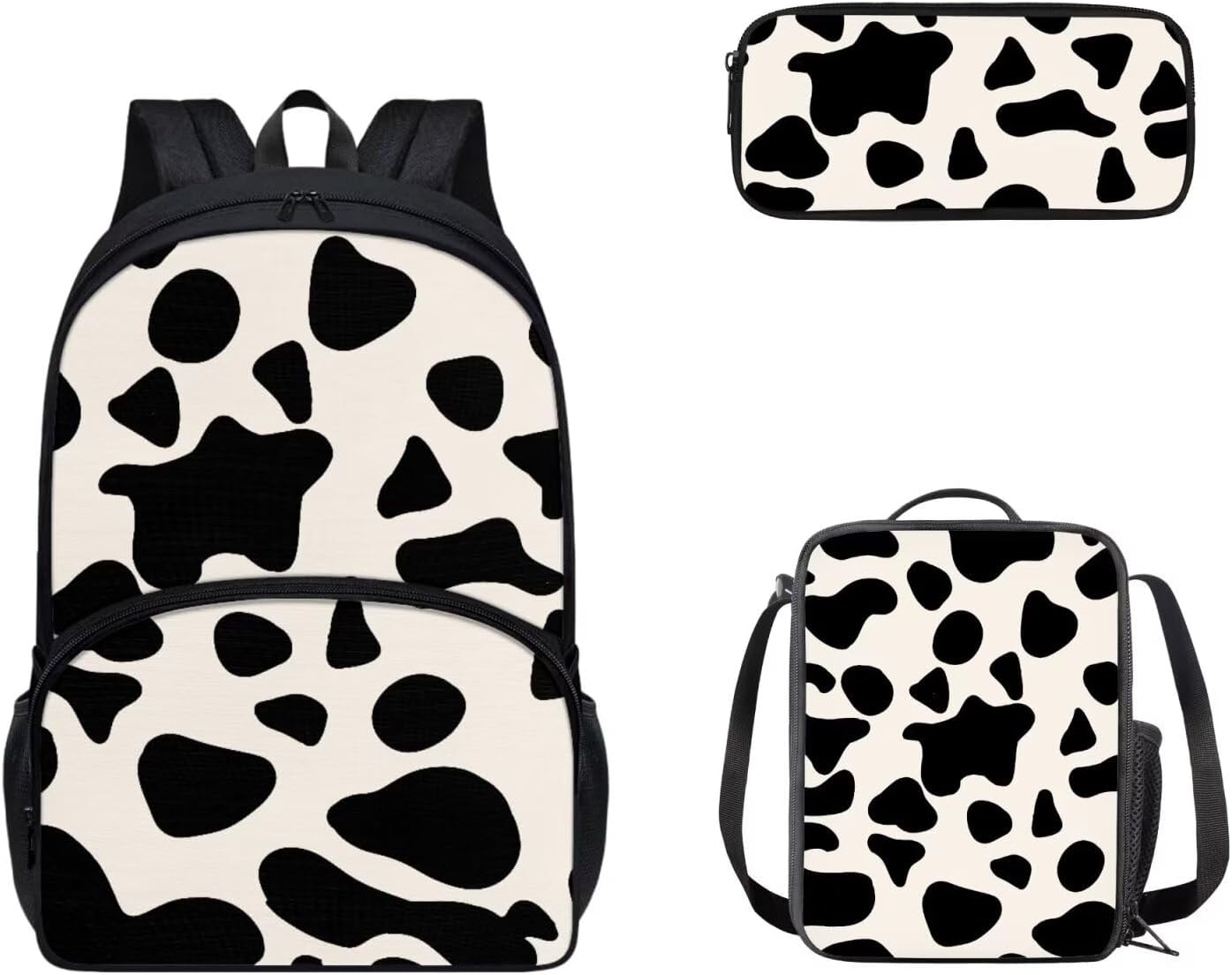 doginthehole Pink Cow Backpack for Girls Kids Cute School Bookbag with Lunch Box and Pencil Pouch Kawaii Schoolbag Students Satchel Daypack Rucksack for Preschool Kindergarten Middle High School - Image 30