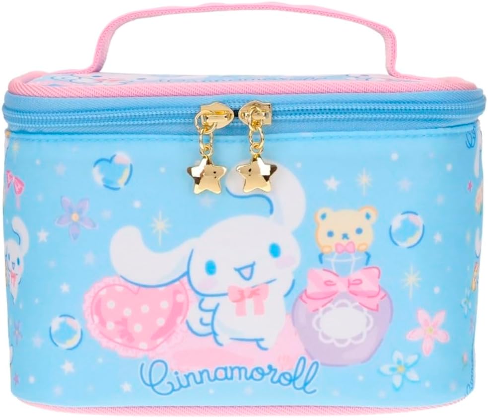 Ellon Kawaii Puppy Makeup Cosmetic Train Case Bag Travel Organizer Portable