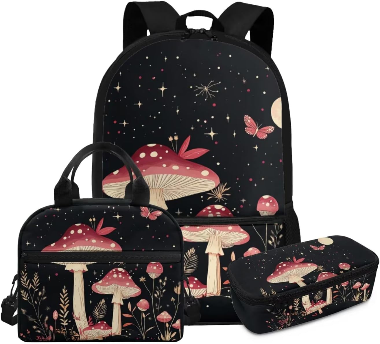 Glorowreny Cat Backpack for School Set of 3 Kawaii Sunflower Girls Bookbag Ages 6-8 with Lunch Box Portable Practical Insulated Lunch Bag Kids Girls Ideal for Daily Use - Image 20