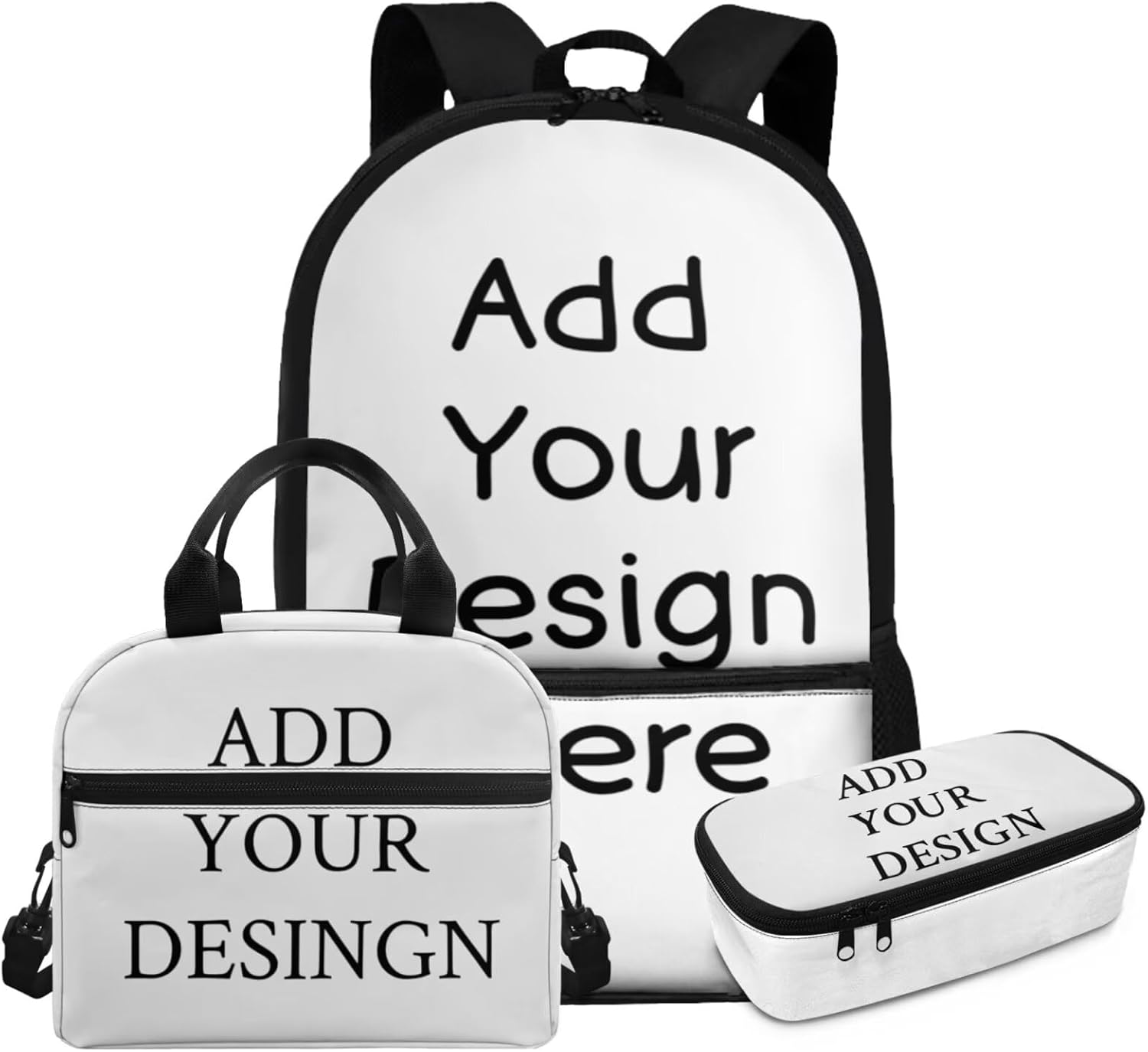 Glorowreny Cat Backpack for School Set of 3 Kawaii Sunflower Girls Bookbag Ages 6-8 with Lunch Box Portable Practical Insulated Lunch Bag Kids Girls Ideal for Daily Use - Image 14