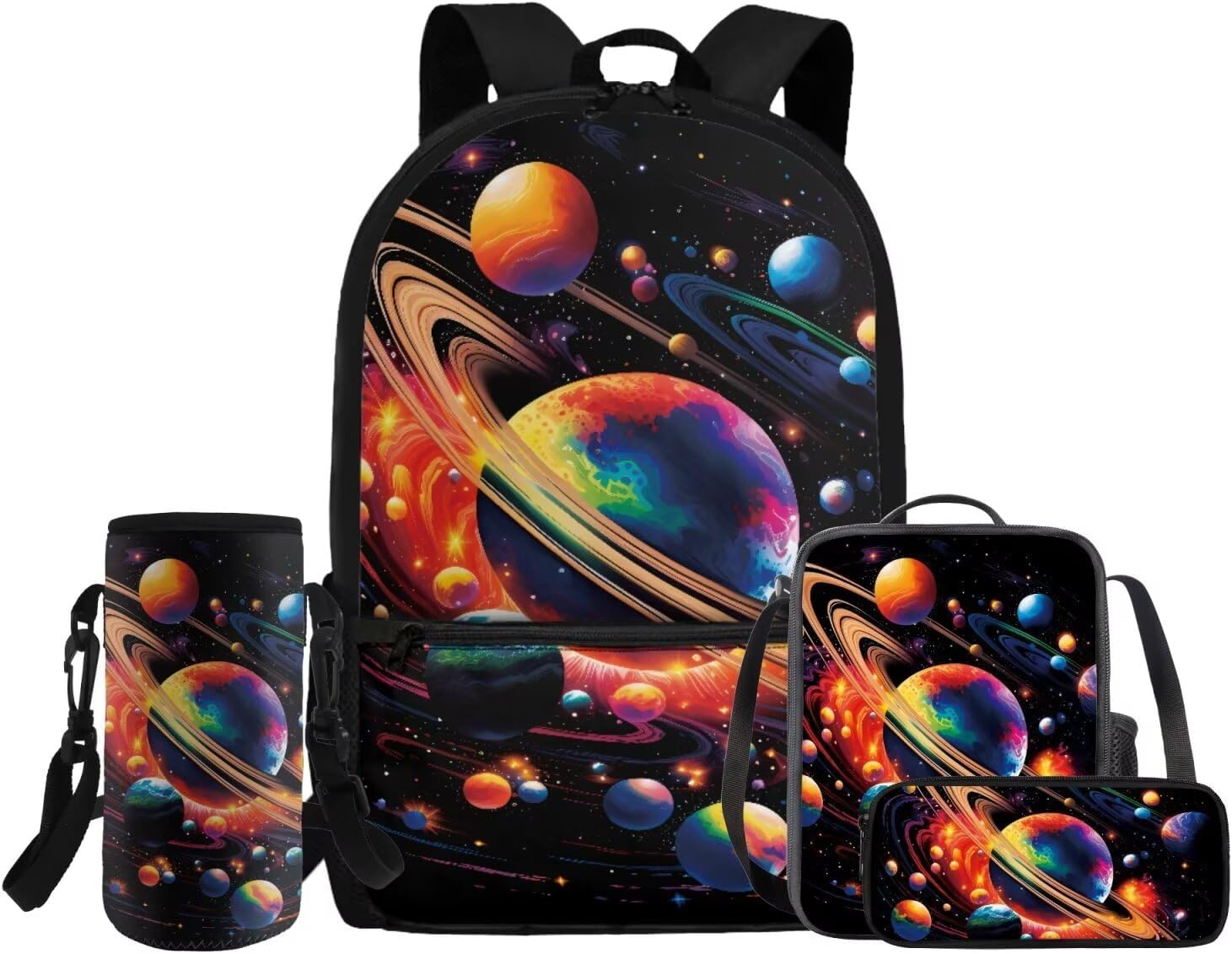 Glorowreny Dolphin Backpack for Boys with Lunch Box Blue Ocean Kids Lunchbag with Cup Holder Kawaii Kids Bookbag Boys 10-12 Lightweight Lunchbag with Strap School Set 4 in 1 - Image 20