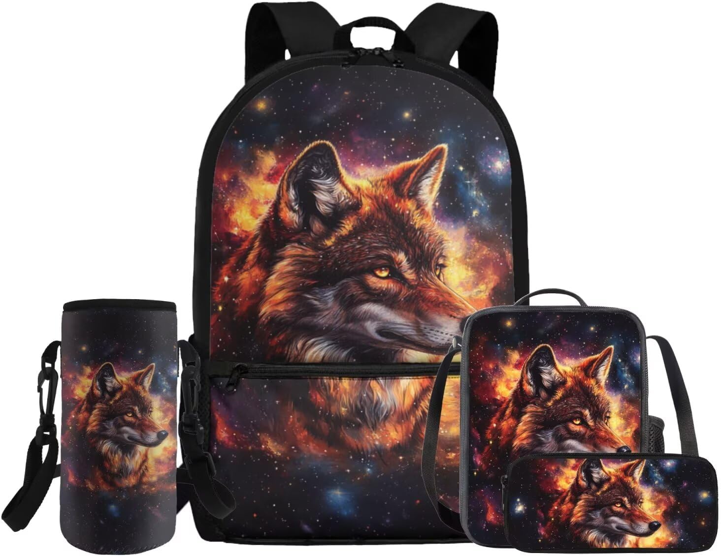 Glorowreny Dolphin Backpack for Boys with Lunch Box Blue Ocean Kids Lunchbag with Cup Holder Kawaii Kids Bookbag Boys 10-12 Lightweight Lunchbag with Strap School Set 4 in 1 - Image 14