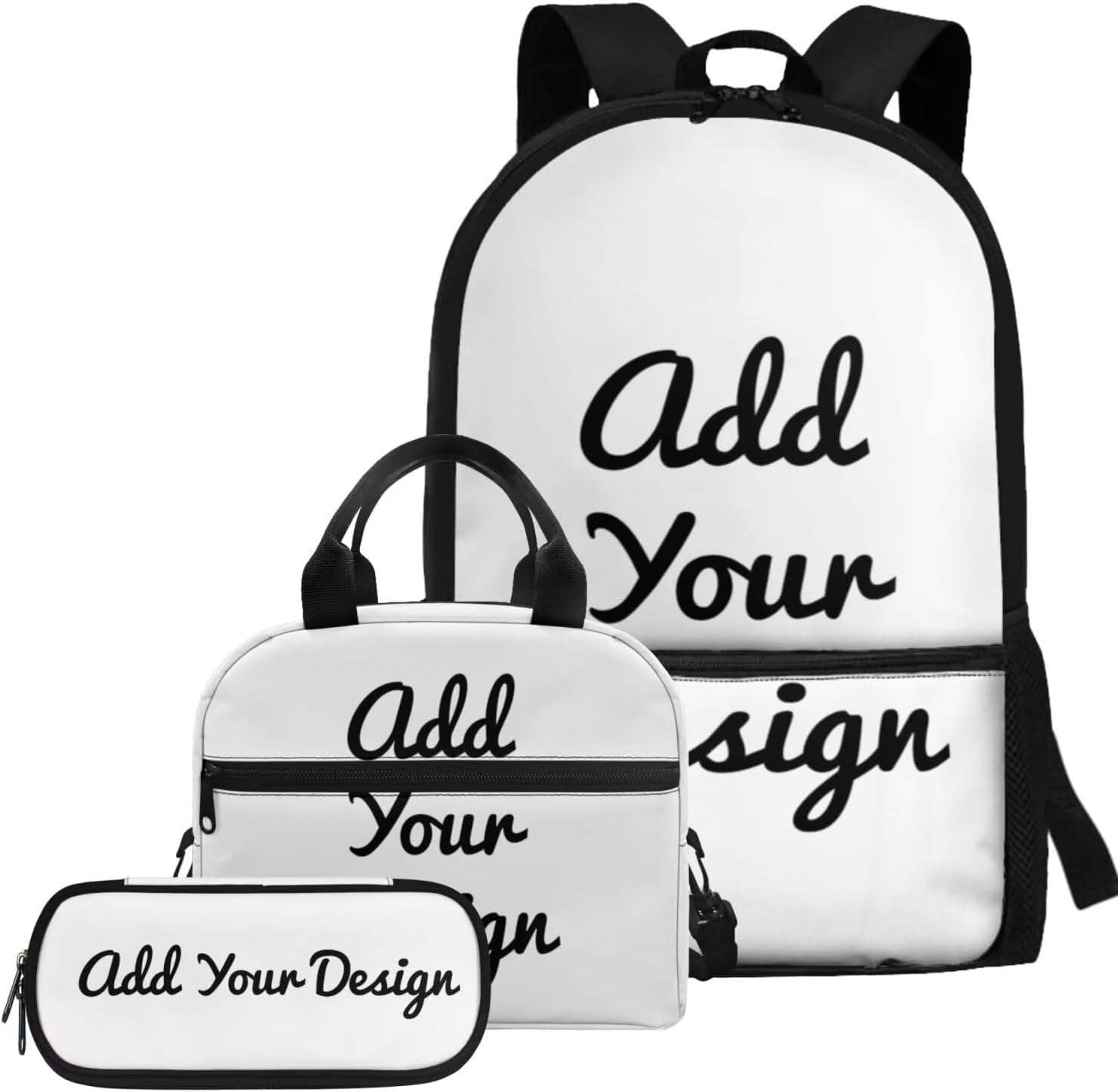 Glorowreny Girls Axolotl Backpack with Lunch Box Blue Rose Bookbag for Girls Middle School Kawaii Animal Insulated Lunch Bag with Handle Casual Daycare Bags 3 in 1 - Image 23